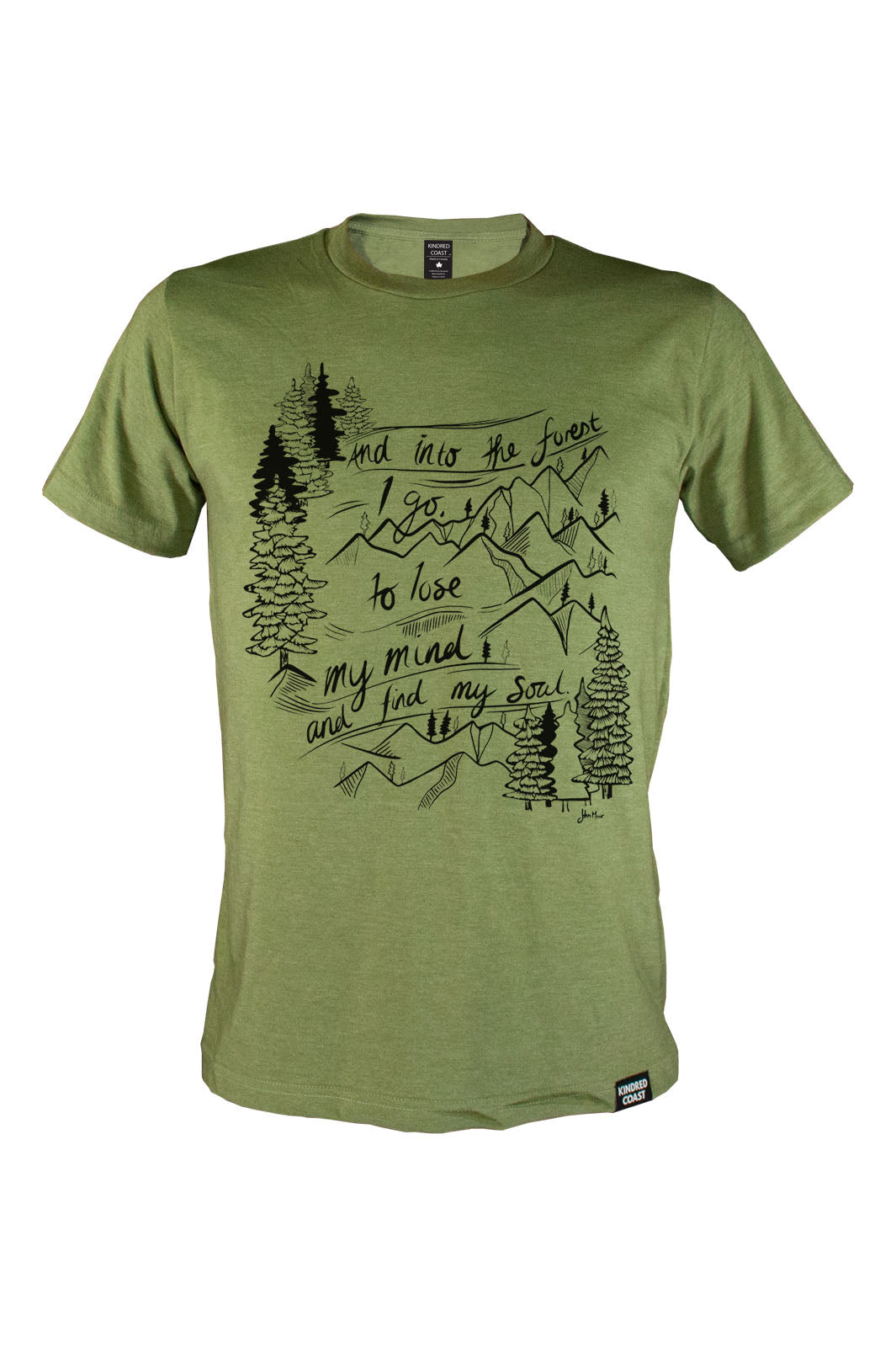 INTO THE FOREST - Unisex Eco Tee - Heather Army