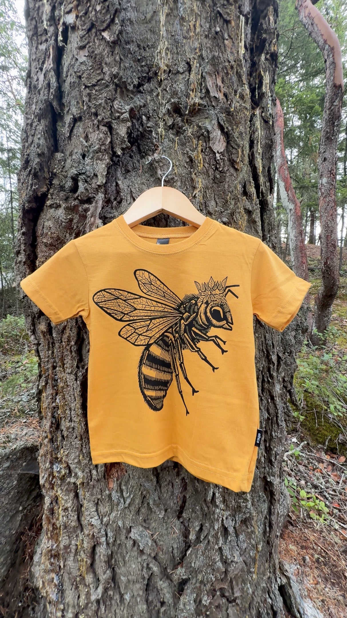 LITTLE BEE- Kids Organic Cotton Tee - Mango
