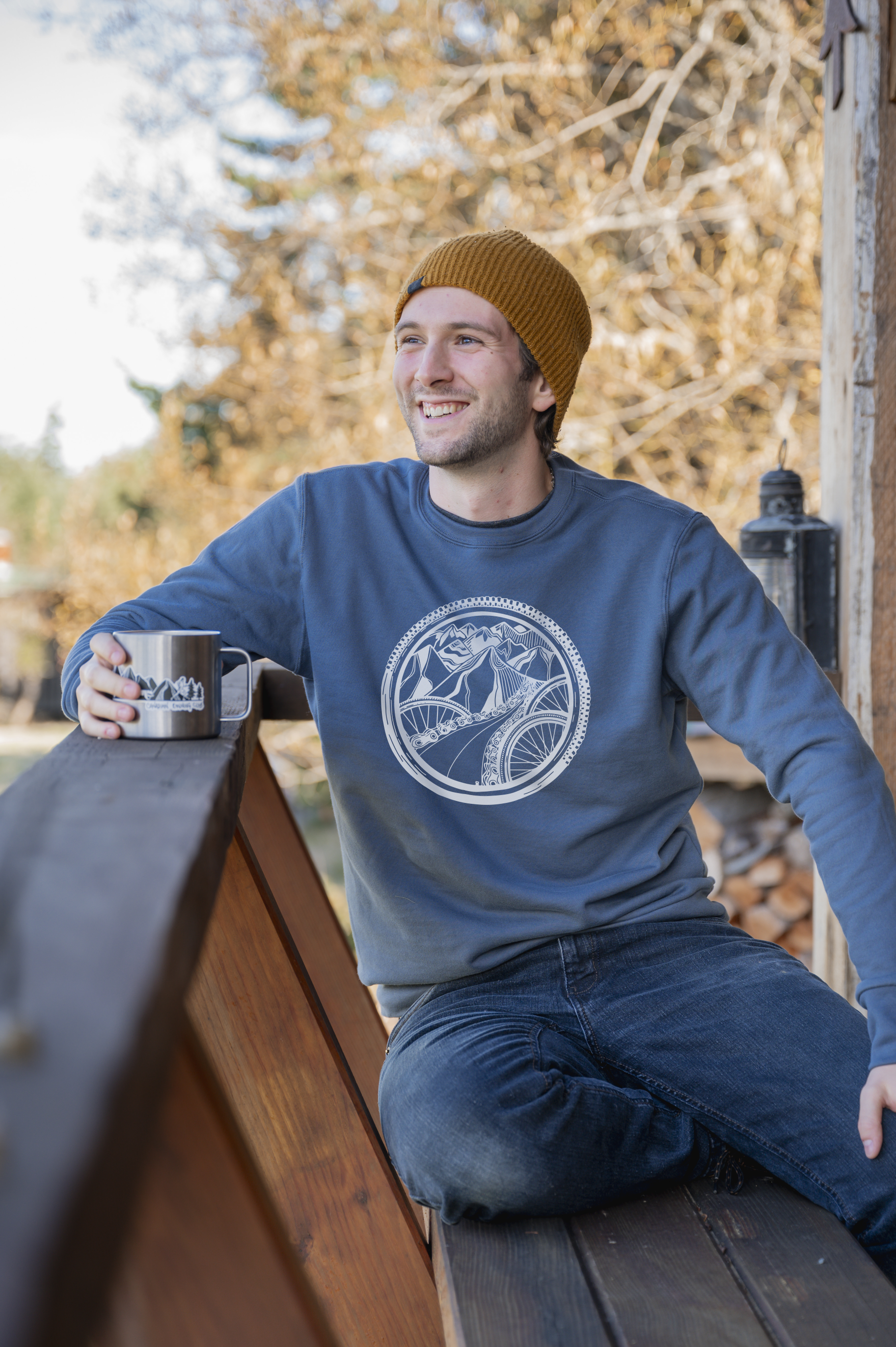 BIKE WORLD - Unisex Organic Cotton Crewneck