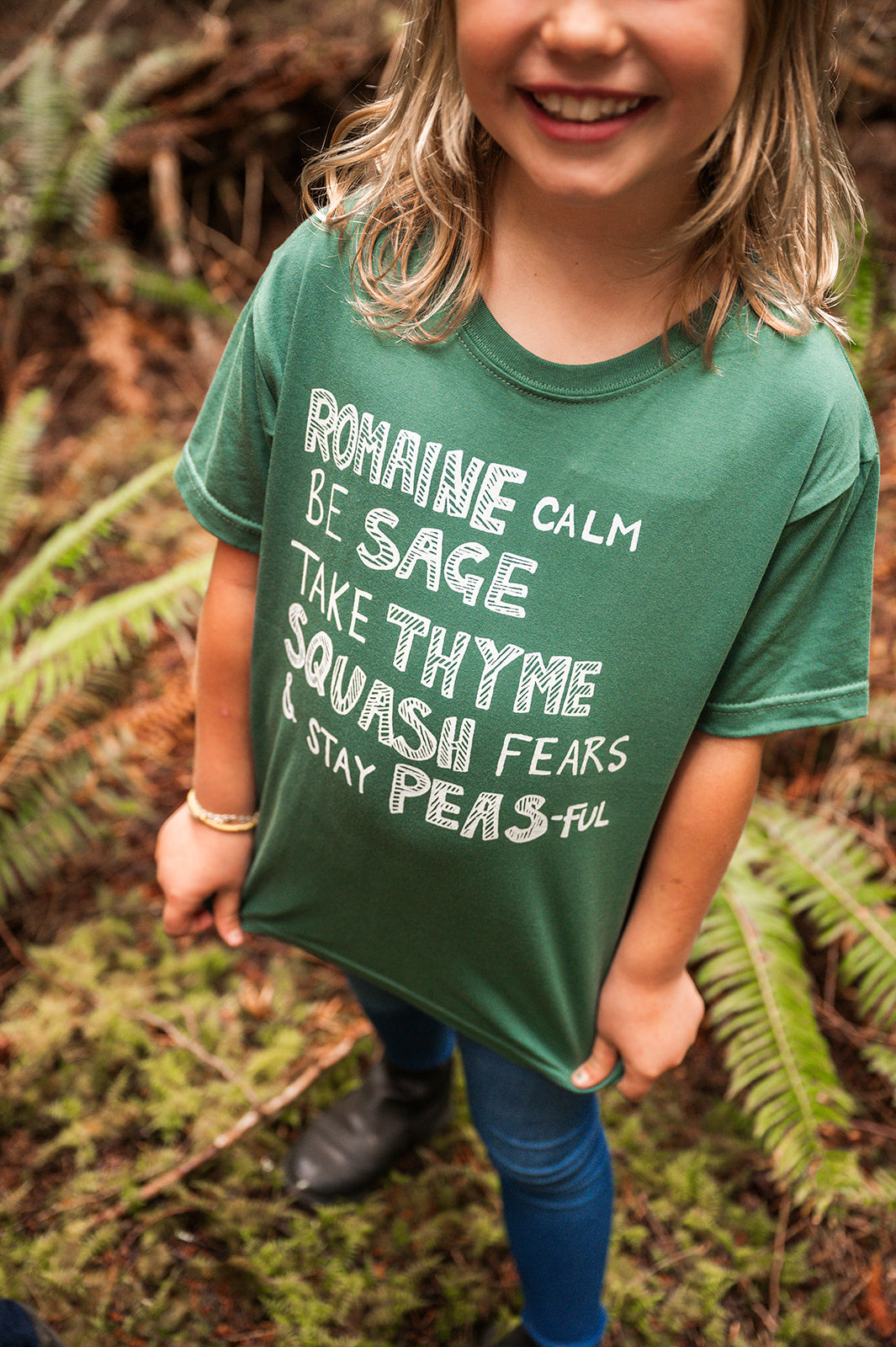 LITTLE VEGGIE - Kids Organic Cotton Tee - Spruce
