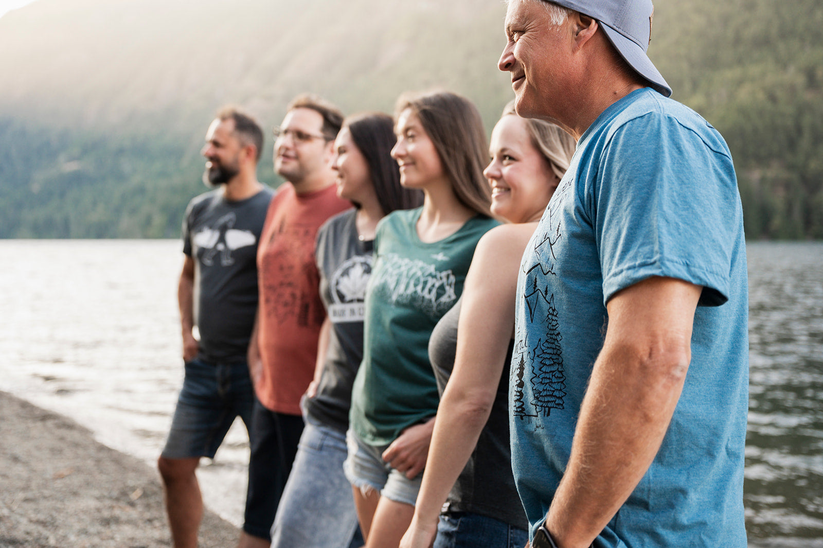 INTO THE FOREST - Unisex Eco Tee Heather Teal