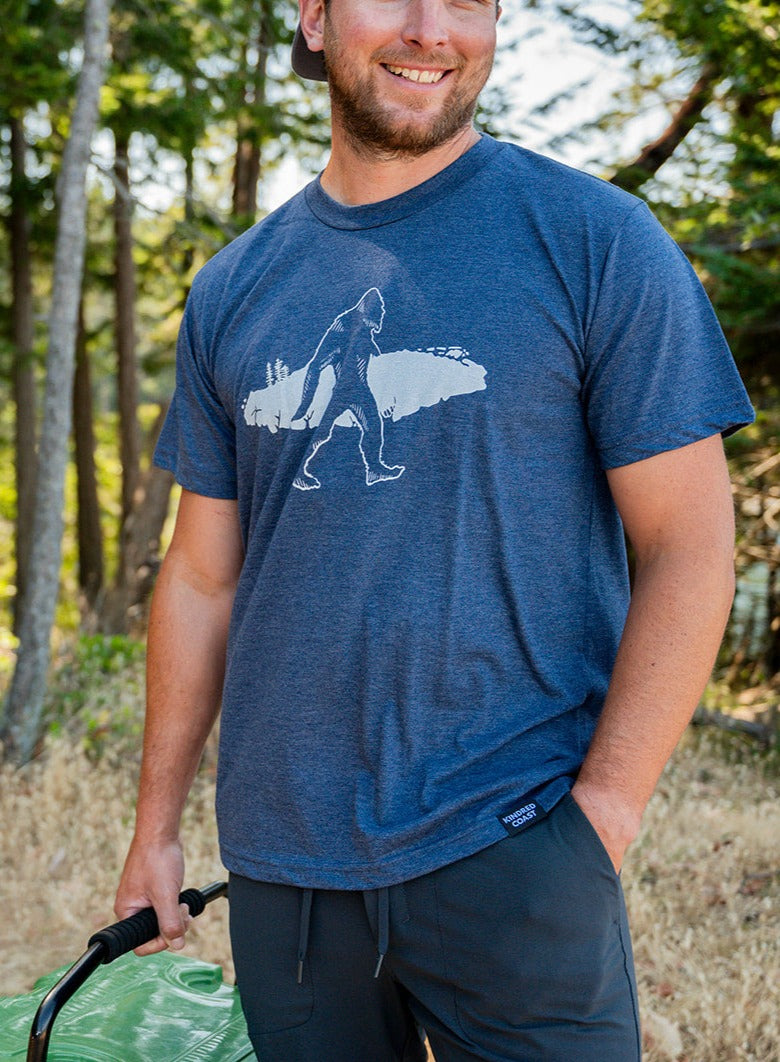 SASQUATCH VI- Unisex Eco Tee - Navy - SALE