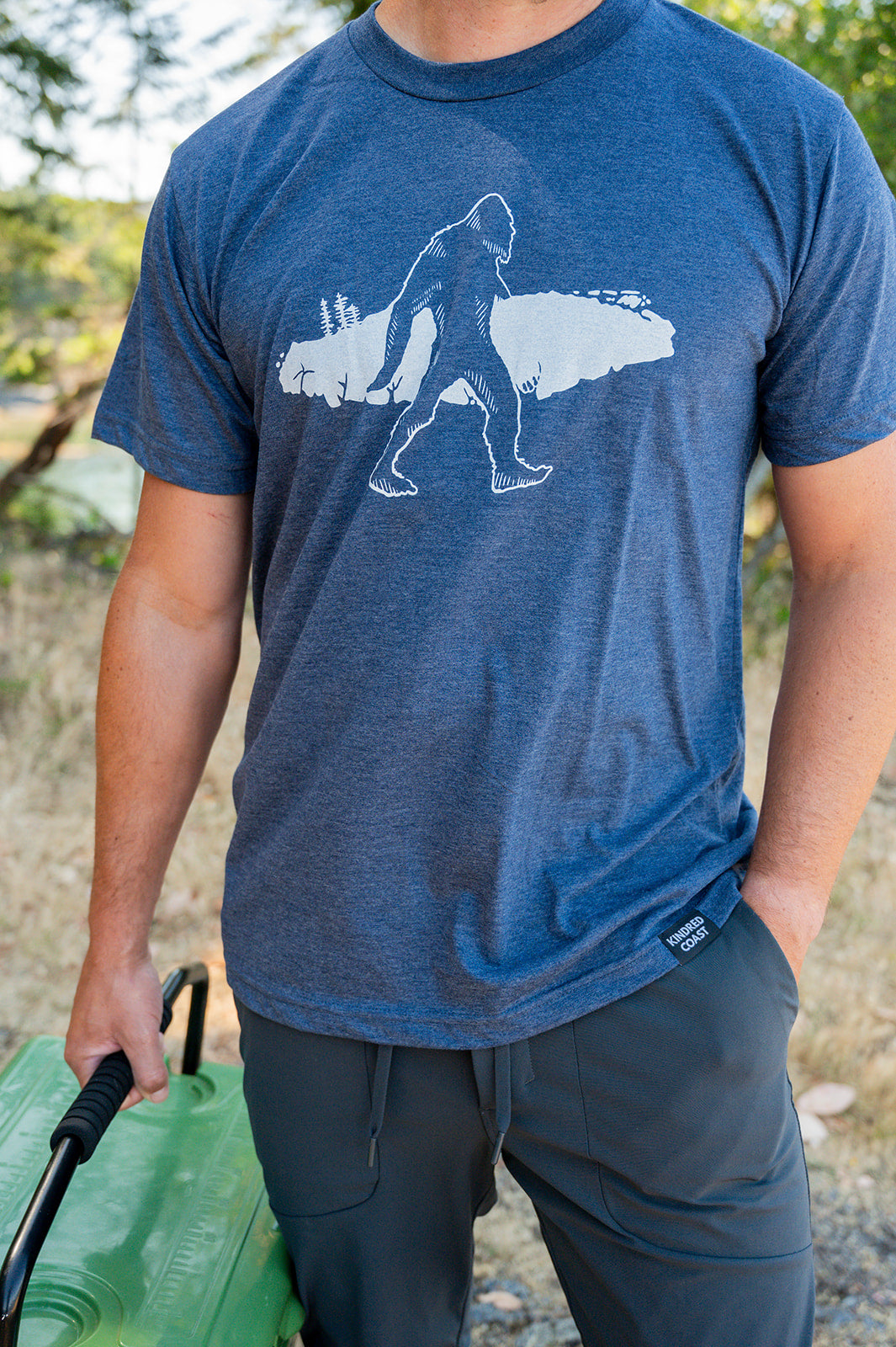 SASQUATCH VI- Unisex Eco Tee - Navy - SALE