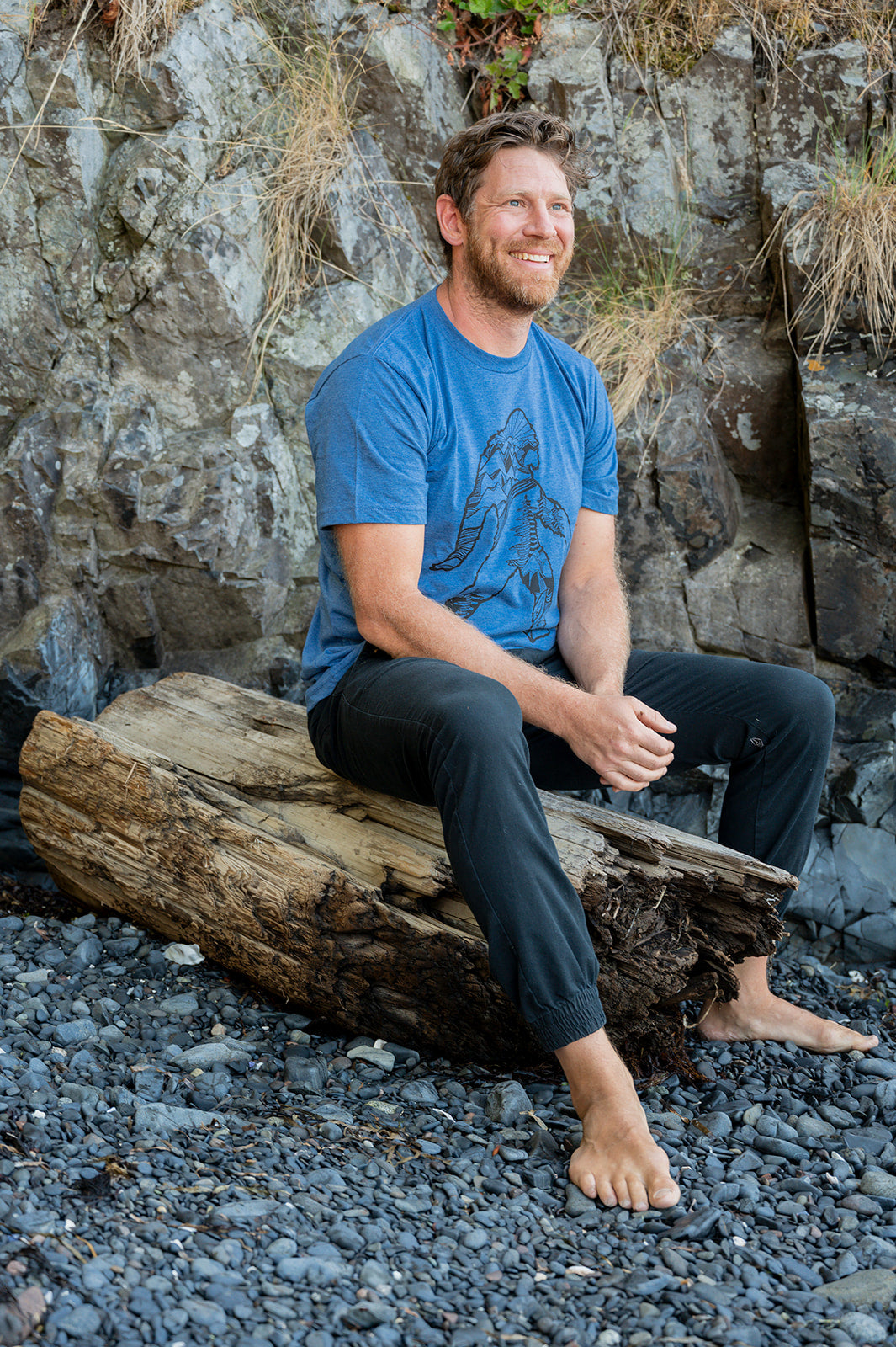 SASQUATCH- Unisex Eco Tee - Blue - SALE