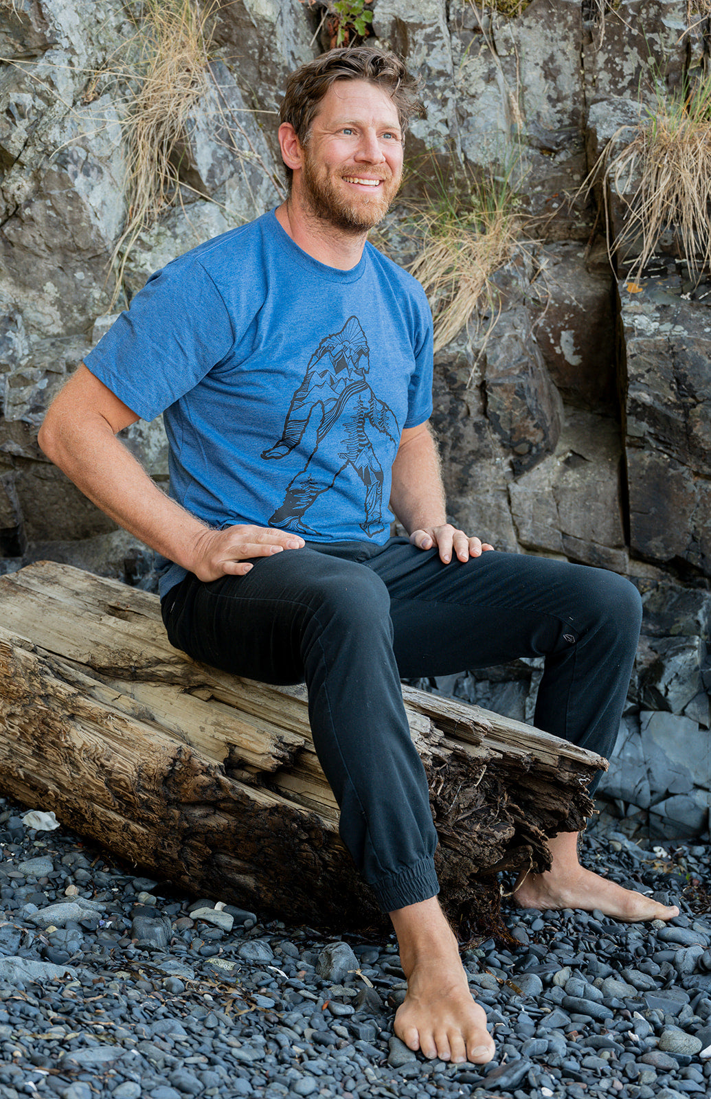 SASQUATCH- Unisex Eco Tee - Blue - SALE