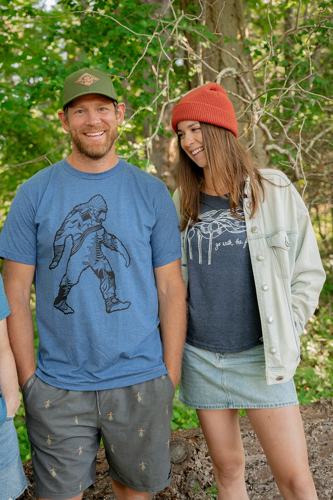 SASQUATCH- Unisex Eco Tee - Blue - SALE