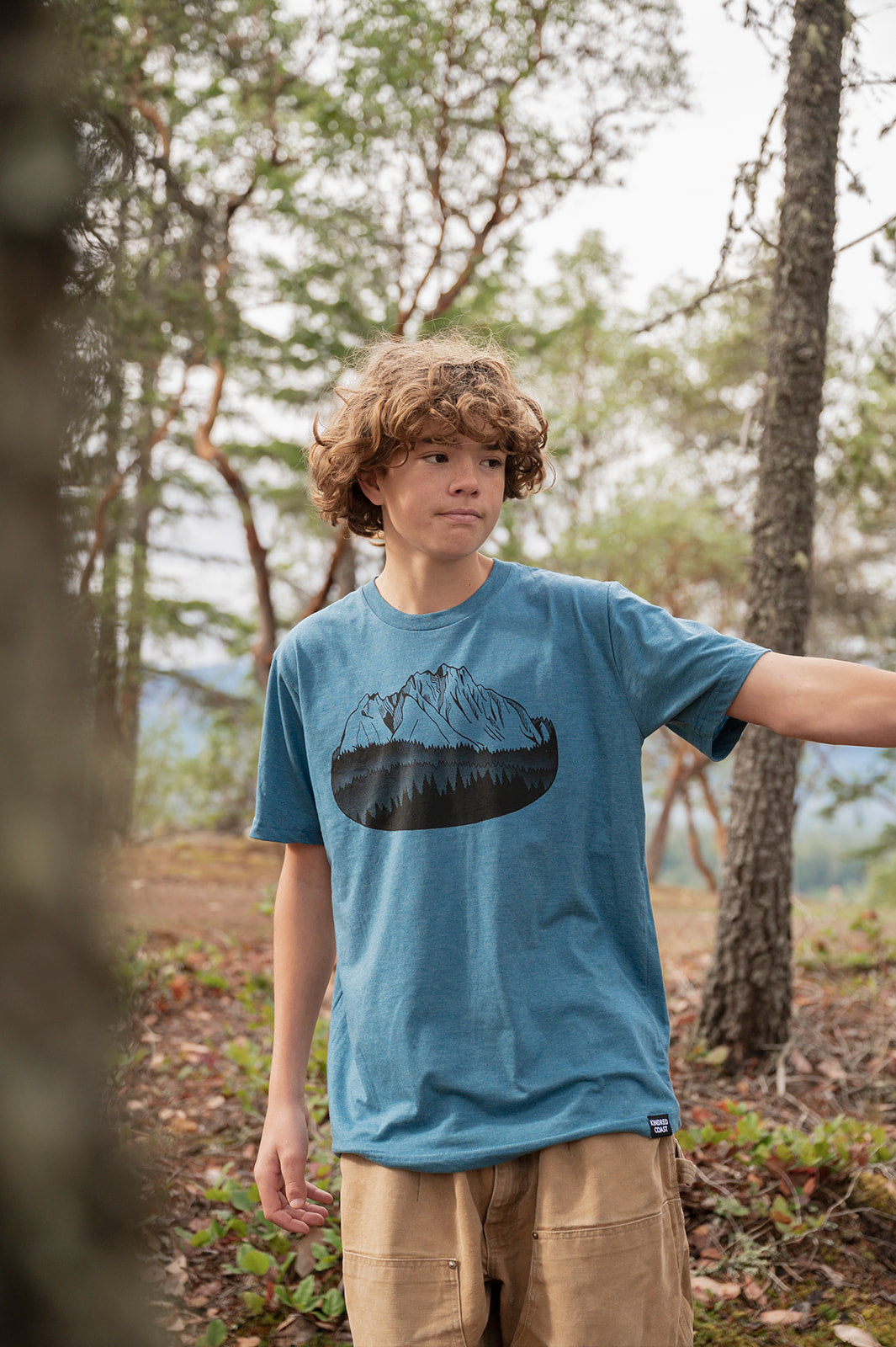 FLOATING ISLAND - Unisex Eco Tee - Heather Teal