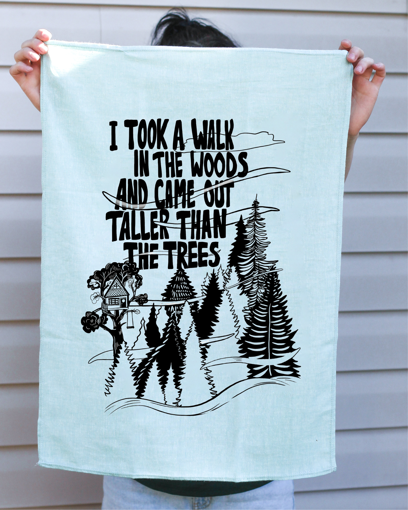 TALL TREES - Organic Cotton & Hemp Tea Towel