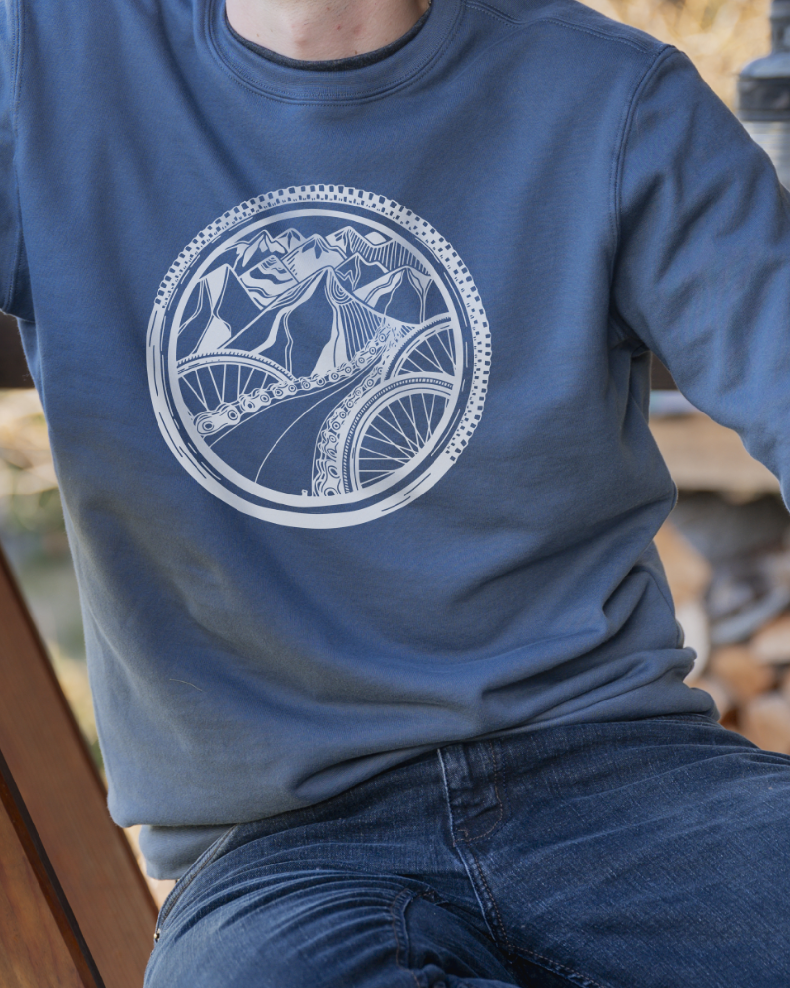 BIKE WORLD - Unisex Organic Cotton Crewneck