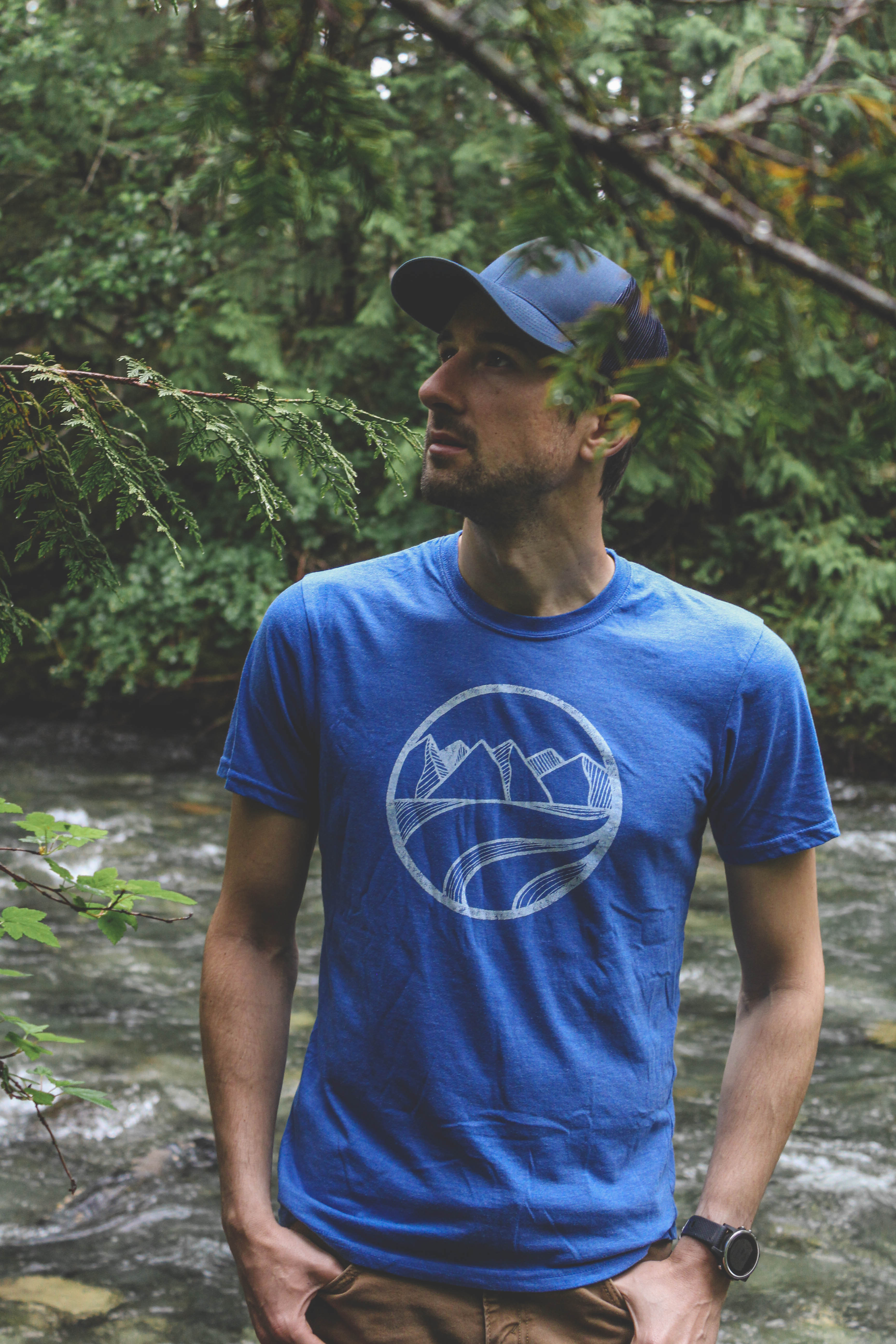 LOGO - Heather Blue - Unisex Eco Tee - SALE