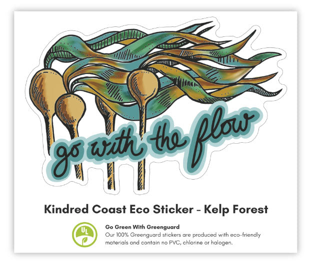 GO WITH THE FLOW Eco Vinyl Stickers