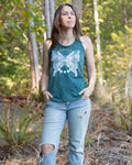BUTTERFLY - Women's Racerback Eco Tank Top - Green