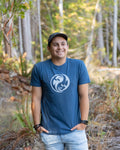 OTTERS YING\YANG -  100% Organic Cotton Unisex Tee - Midnight