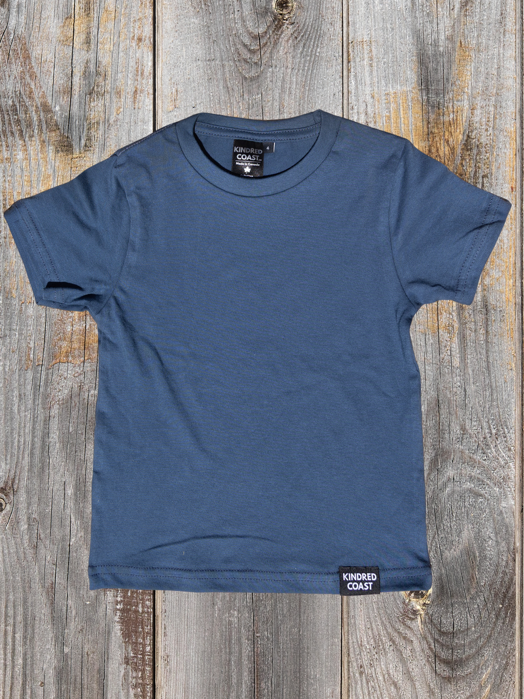 Kids Organic Cotton Tee - Blank Apparel - Midnight