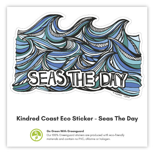 SEAS THE DAY Eco Vinyl Stickers