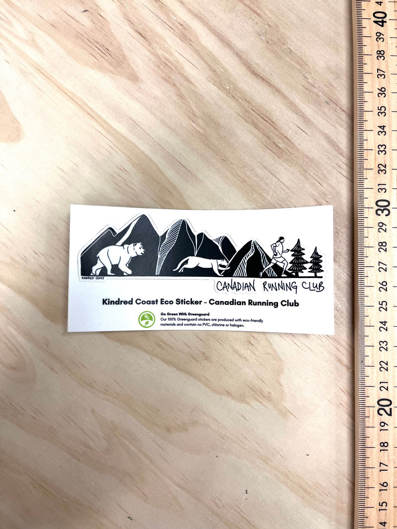CANADIAN RUNNING CLUB Eco Vinyl Stickers