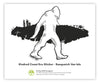 SASQUATCH VAN ISLE Eco Vinyl Stickers
