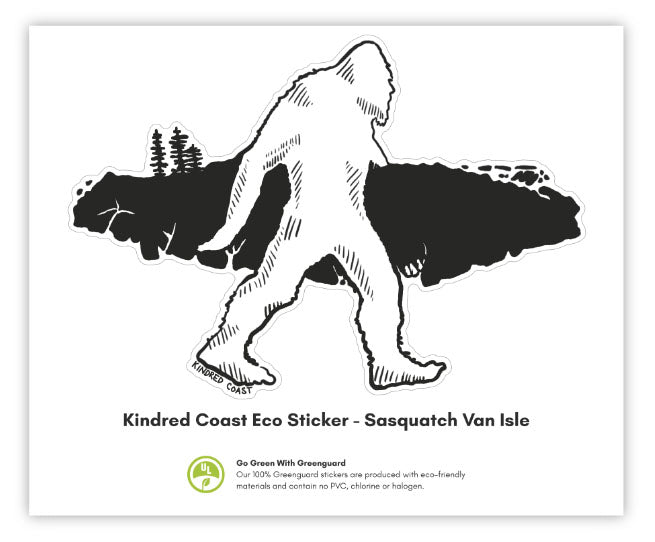 SASQUATCH VAN ISLE Eco Vinyl Stickers