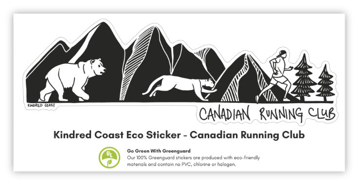 CANADIAN RUNNING CLUB Eco Vinyl Stickers