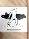 SASQUATCH VAN ISLE Eco Vinyl Stickers