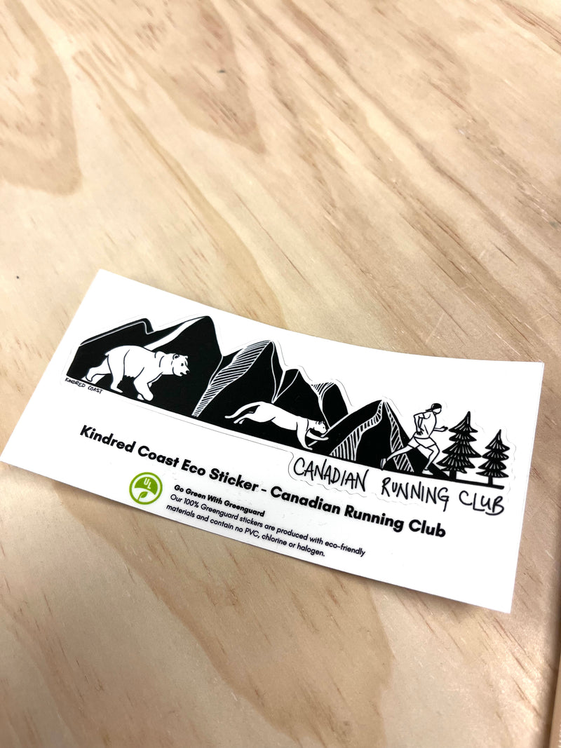 CANADIAN RUNNING CLUB Eco Vinyl Stickers
