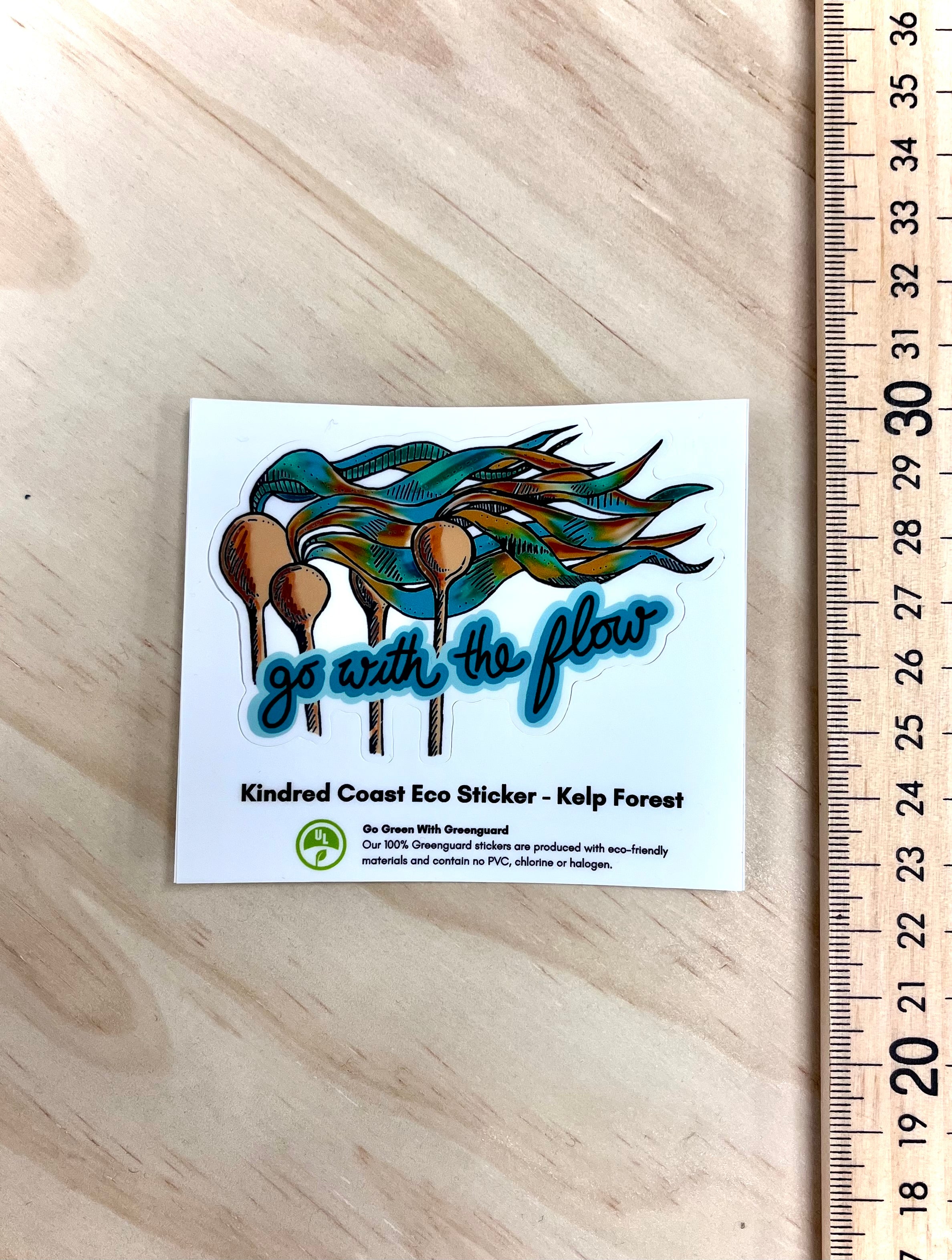 GO WITH THE FLOW Eco Vinyl Stickers