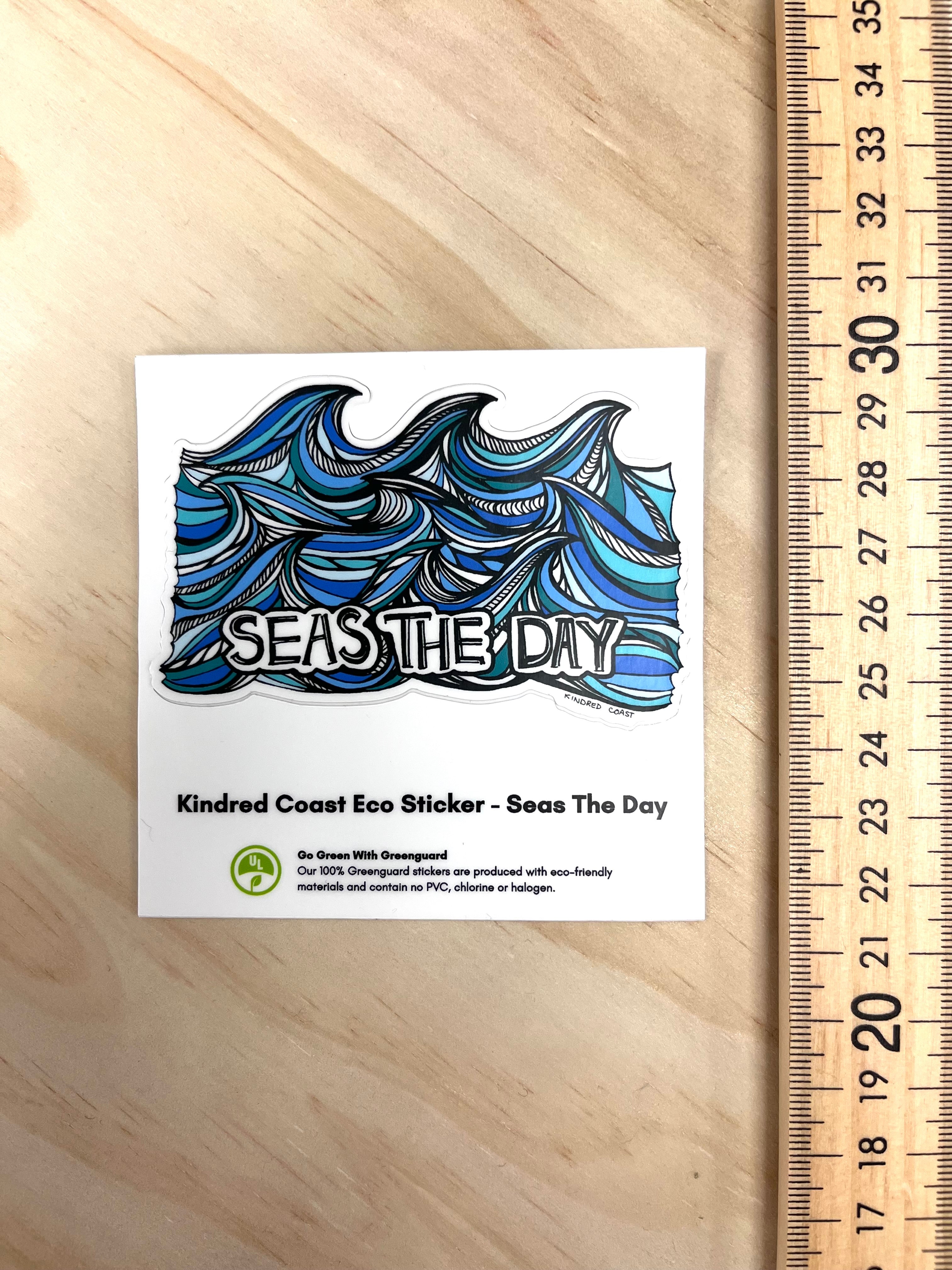 SEAS THE DAY Eco Vinyl Stickers