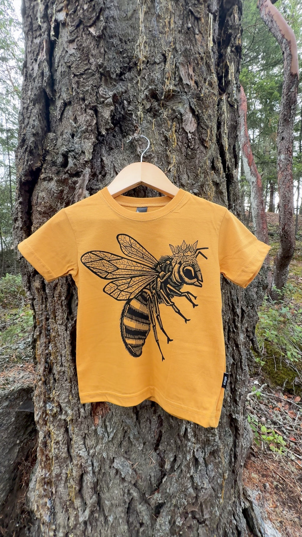 LITTLE BEE- Kids Organic Cotton Tee - Mango