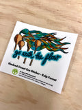GO WITH THE FLOW Eco Vinyl Stickers