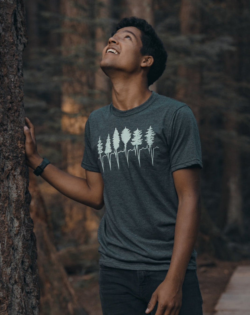 TREELINE - Unisex Eco Tee - Charcoal