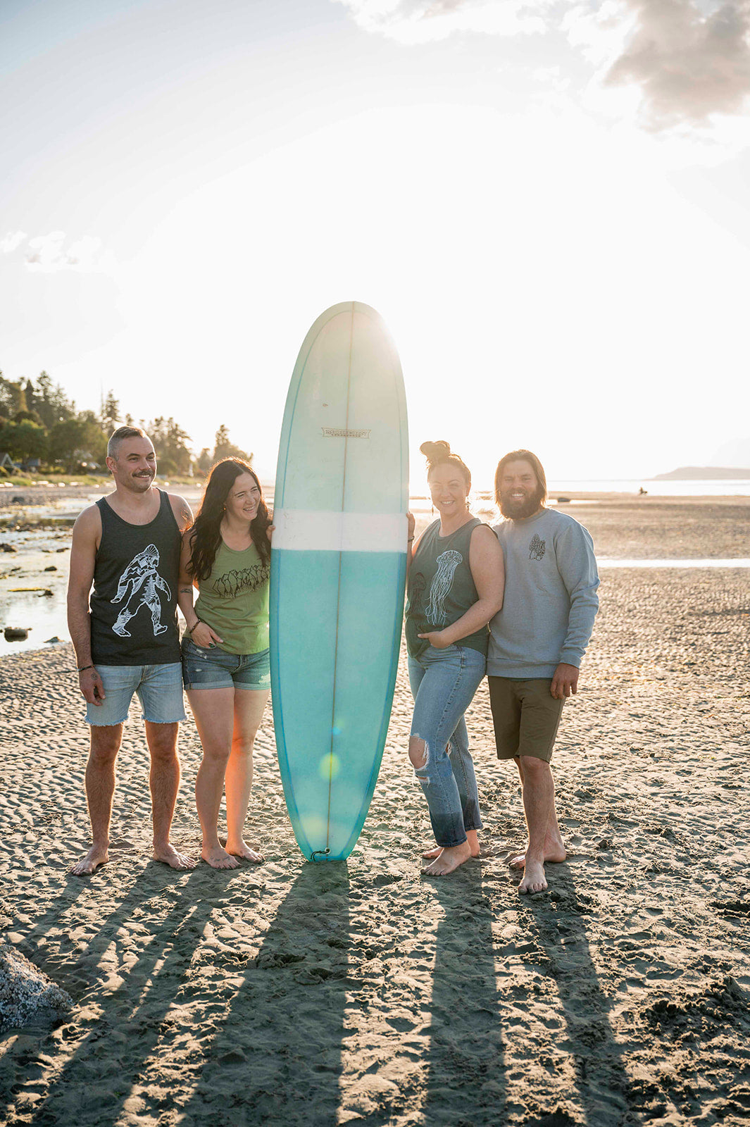 SASQUATCH- Mens Eco Tank - Heather Charcoal