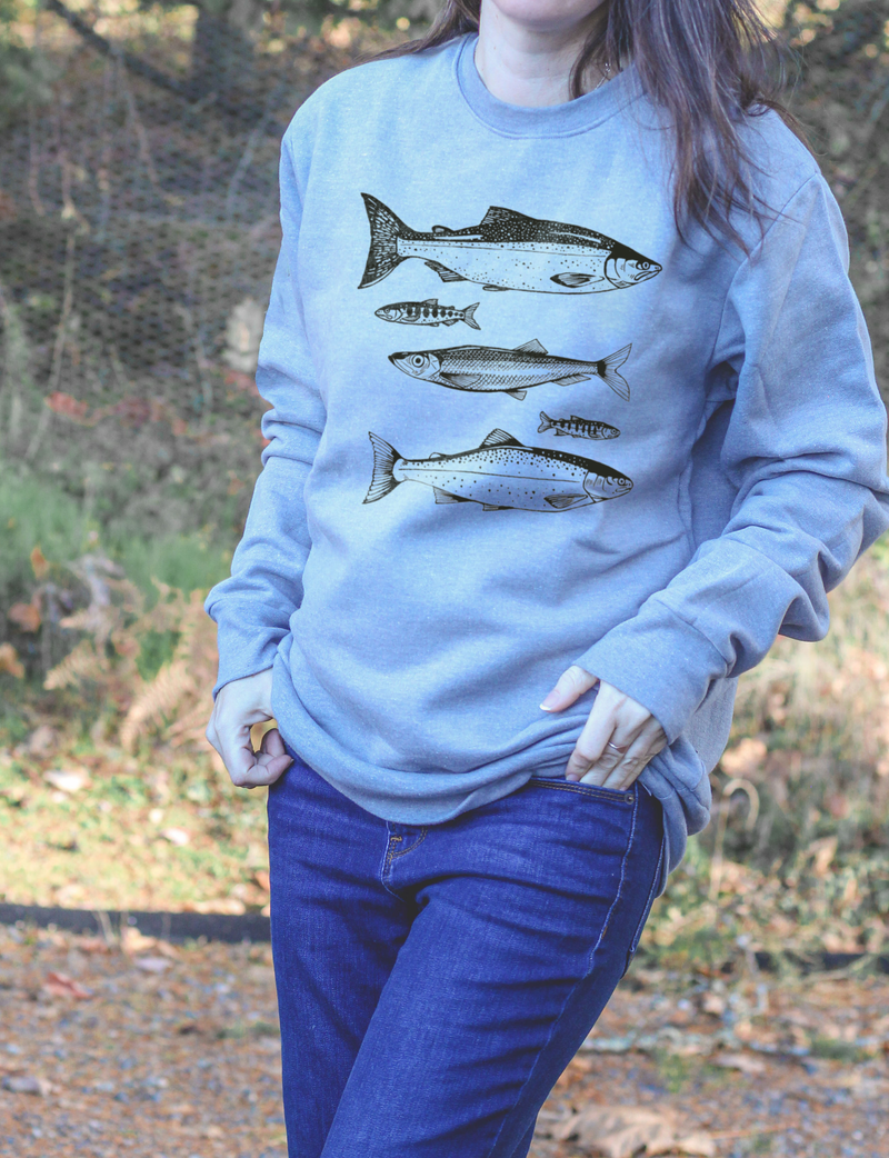 SALMON- Unisex Eco Crewneck Sweatshirt