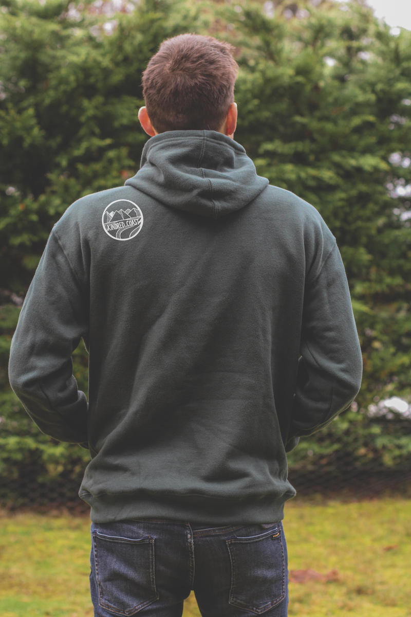 TREELINE Unisex Eco Hoodie Forest Green KINDRED COAST