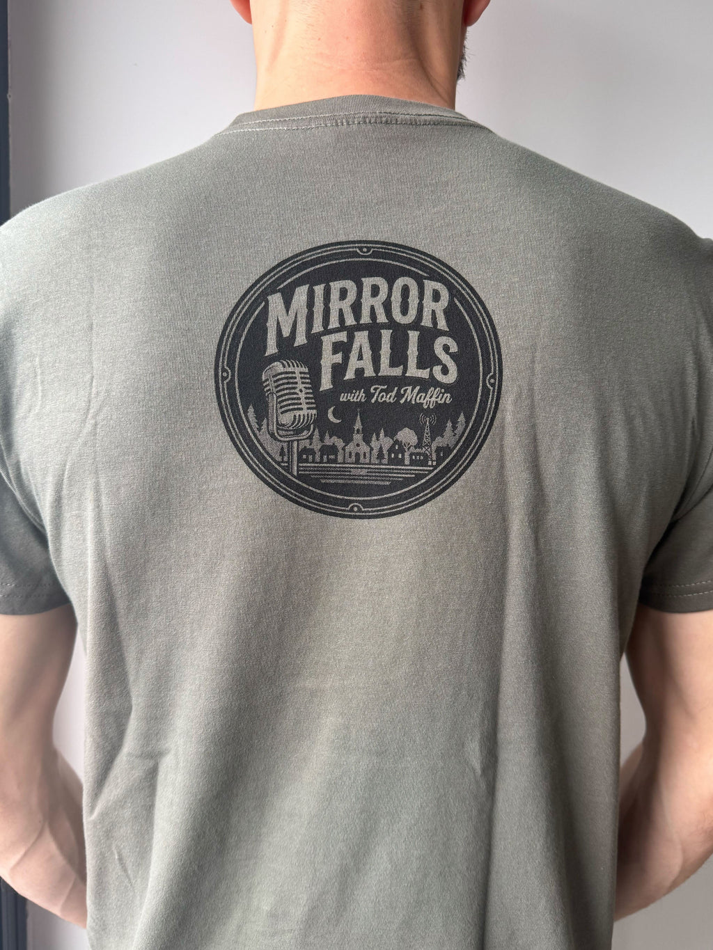 Tod Maffin's Mirror Falls -  Unisex Organic Cotton Tee - Sage Green