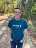 Tod Maffin's Nasty Since 1867 -  Unisex Organic Cotton Tee - Ocean Blue