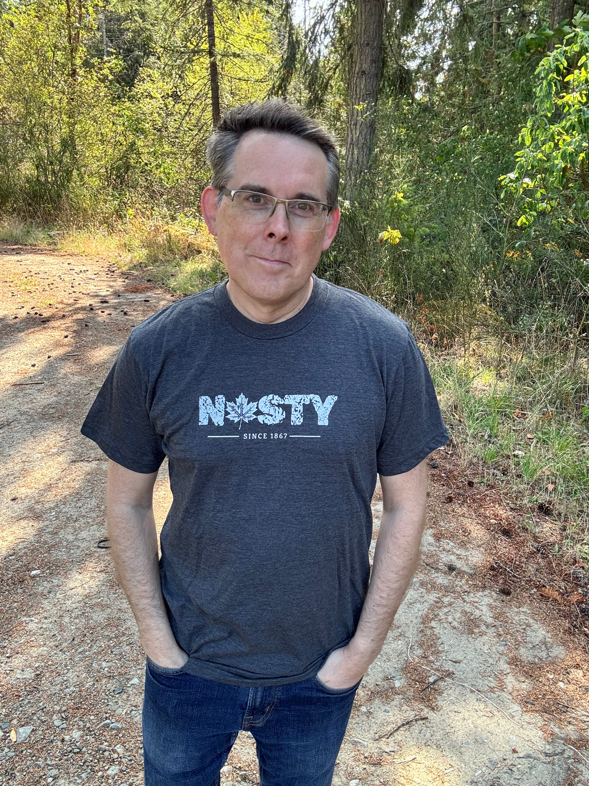 Tod Maffin's Nasty Since 1867 - Unisex Eco Tee - Heather Charcoal
