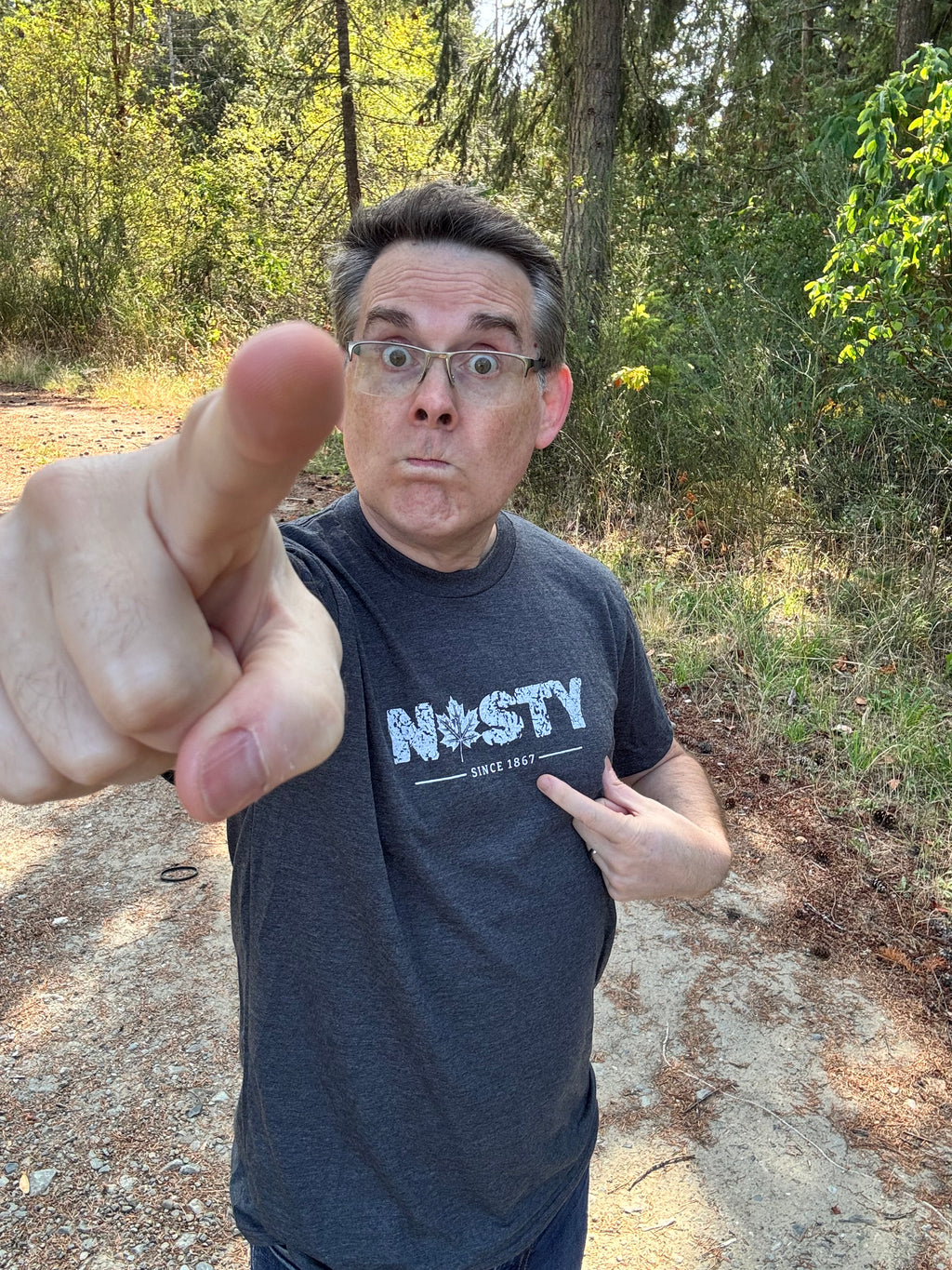 Tod Maffin's Nasty Since 1867 - Unisex Eco Tee - Heather Charcoal