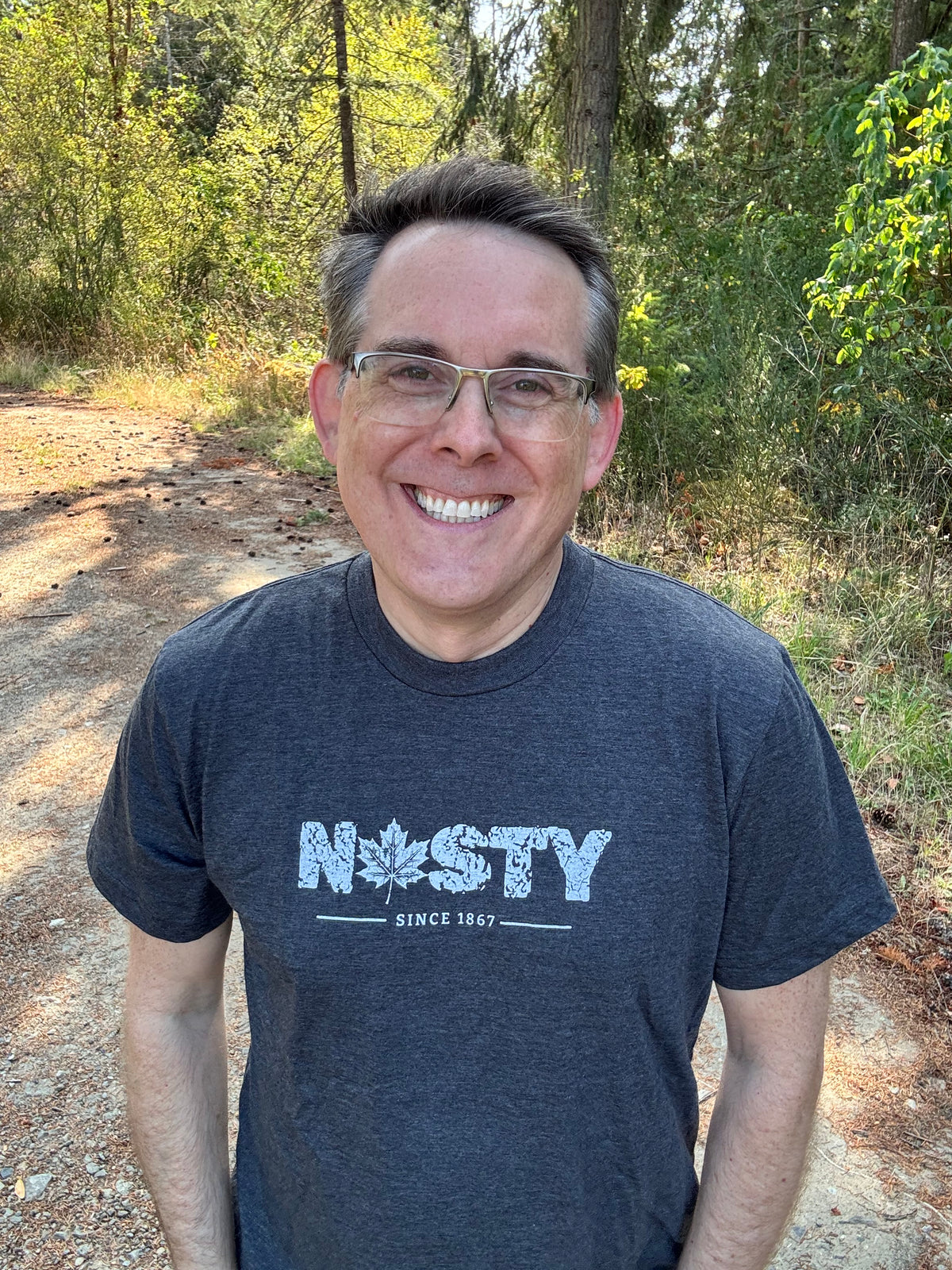 Tod Maffin's Nasty Since 1867 - Unisex Eco Tee - Heather Charcoal