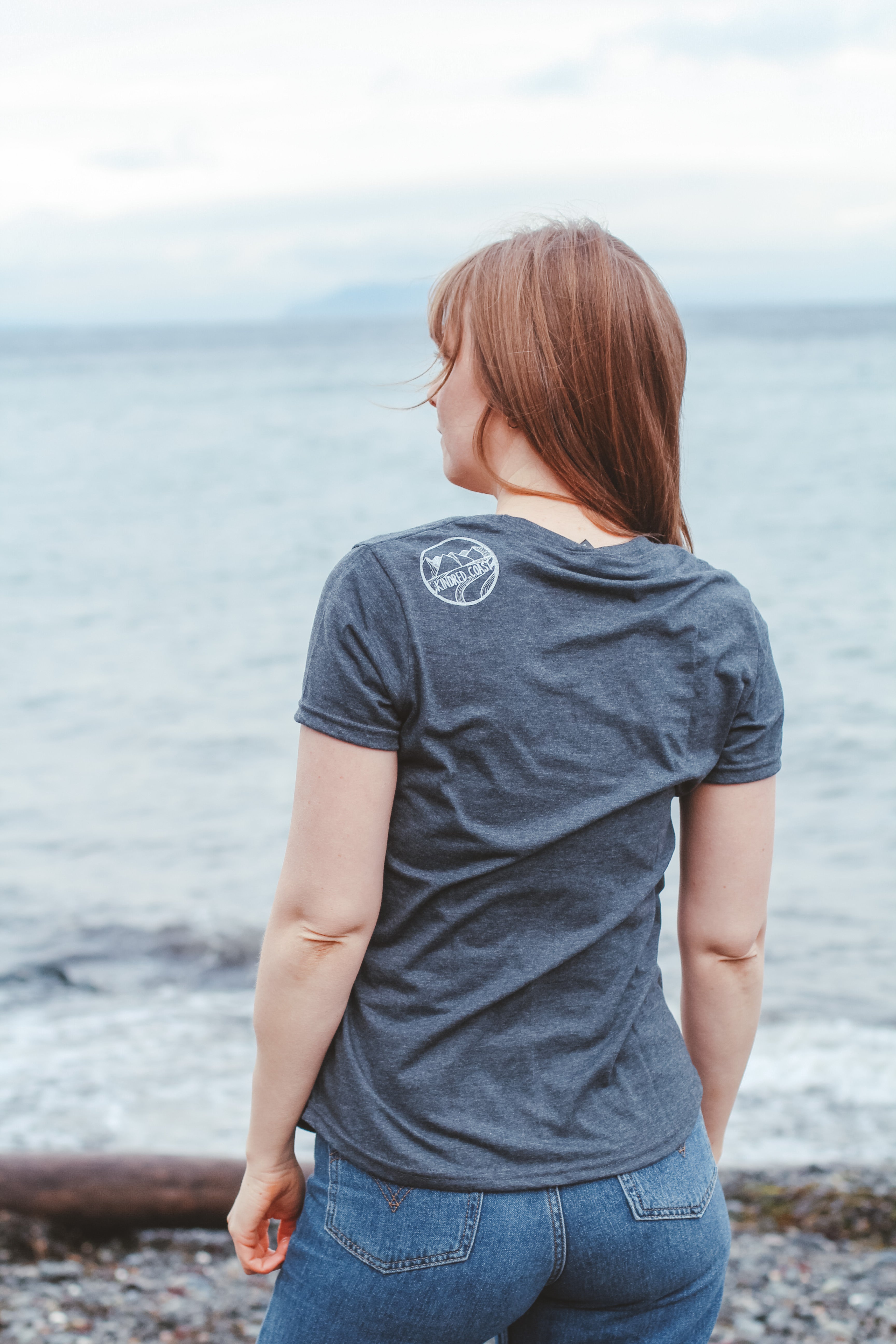 BC TOWNS - Women's Eco Tee - Heather Charcoal - SALE
