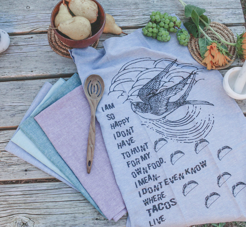 TACOS - Organic Cotton & Hemp Tea Towel