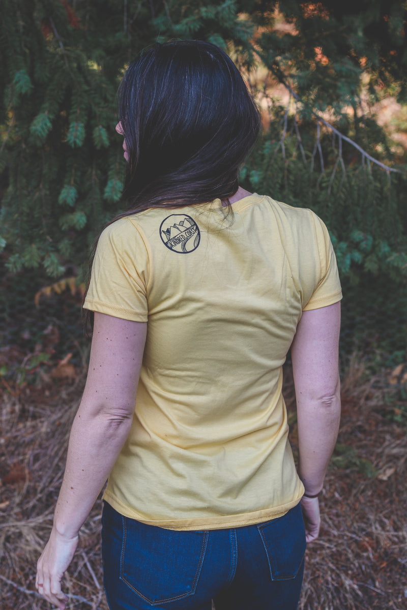 TREE - Womens Eco Tee - Yellow