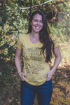 VAN ISLE - Women's Eco Tee - Yellow