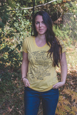 VAN ISLE - Women's Eco Tee - Yellow