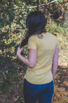 VAN ISLE - Women's Eco Tee - Yellow