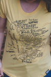 VAN ISLE - Women's Eco Tee - Yellow- SALE