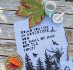 ADVENTURE - Organic Cotton & Hemp Tea Towel