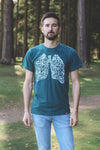 BREATHE - Unisex Eco Tee - Heather Green - SALE
