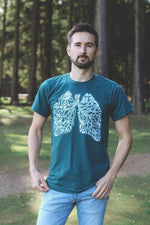 BREATHE - Unisex Eco Tee - Heather Green