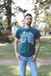 BREATHE - Unisex Eco Tee - Heather Green - SALE