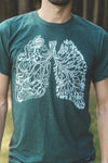 BREATHE - Unisex Eco Tee - Heather Green